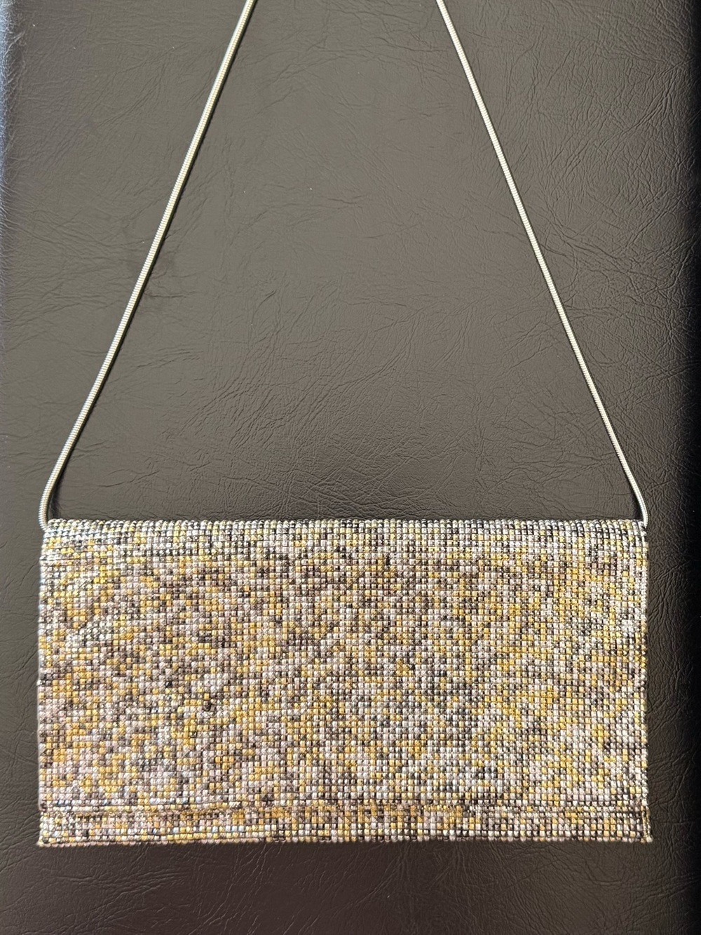 Mixed Gold & Silver Rhinestone Clutch